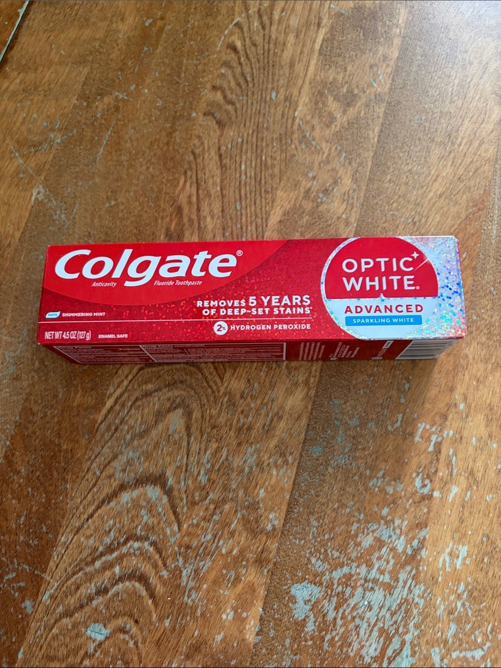 Colgate Optic White Advanced sparkling white Toothpaste NEW 4.5 oz